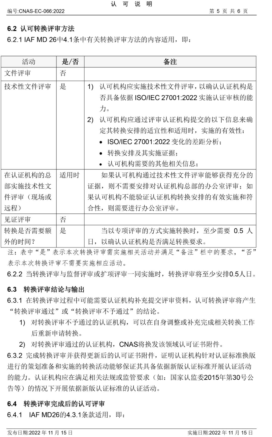 ISO/IEC27001:2022認證標準換版認可轉(zhuǎn)換說明公布
