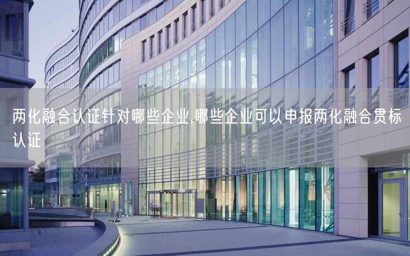 兩化融合認證針對哪些企業(yè),哪些企業(yè)可以申報兩化融合貫標認證(8)