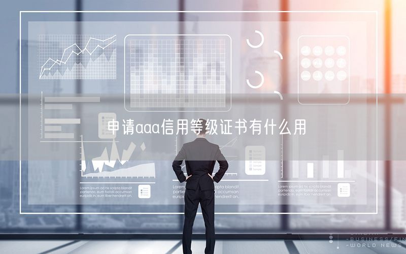 申請aaa信用等級證書有什么用(0) 申請aaa信用等級證書有什么用(0)