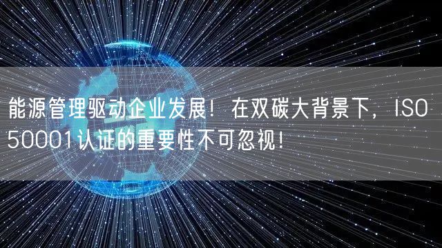 能源管理驅(qū)動(dòng)企業(yè)發(fā)展！在雙碳大背景下，ISO 50001認(rèn)證的重要性不可忽視！(12)